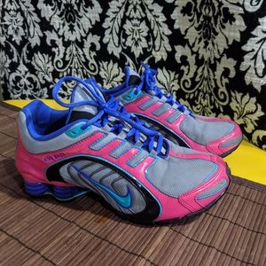 Nike Shox Navina Size 8 Wolf grey Sport turquoise